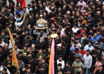 8th Muharram procession taken out on traditional route in Kashmir after 34 years