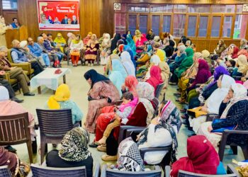 Shameema Firdous addresses women’s wing Provincial meeting at Nawa-e-Subha