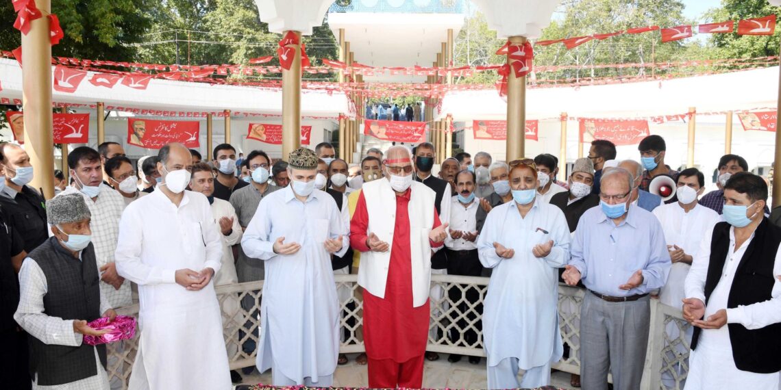 NC pays tributes to Sheikh Abdullah on his 38th death anniversary