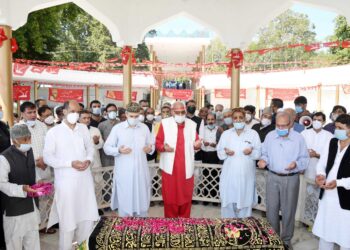 NC pays tributes to Sheikh Abdullah on his 38th death anniversary