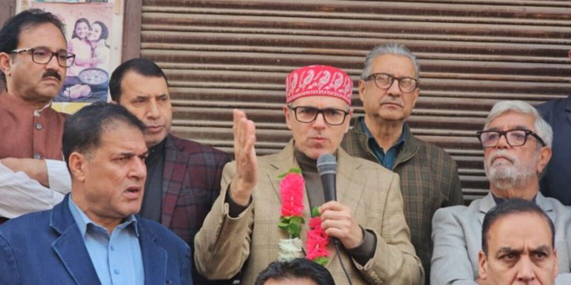 Statehood Delay: Omar Points Finger at Non-BJP Rule in B’gam rally