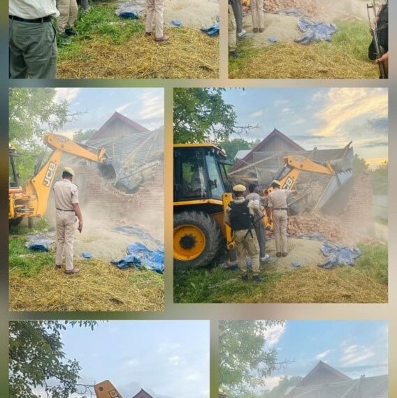 Illegal shops of NDPS accused demolished in Kulgam: Police