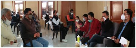 Nazim visits Jagti township; takes stock of issues, concerns of migrants