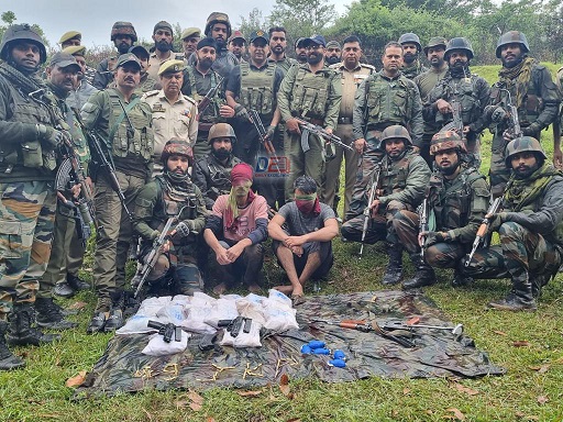 Arms Narcotic Smuggling Bid Foiled Along LoC In Poonch, Three Arrested