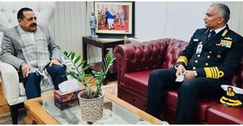 Navy Chief meets Dr Jitendra, discusses ‘Deep Ocean Mission’