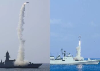 India’s “Combat-Ready” Warships Carry Out Missile Firings In Arabian Sea