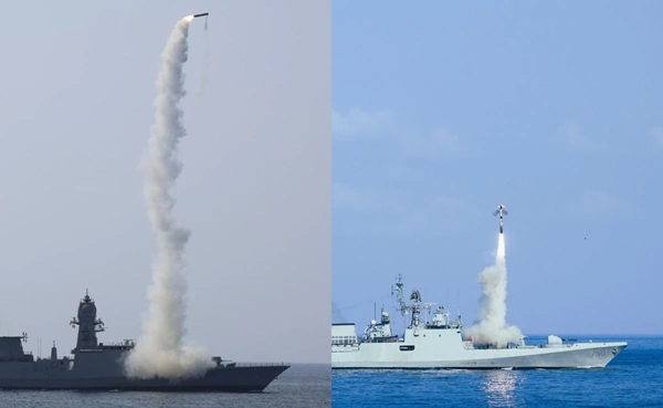 India’s “Combat-Ready” Warships Carry Out Missile Firings In Arabian Sea