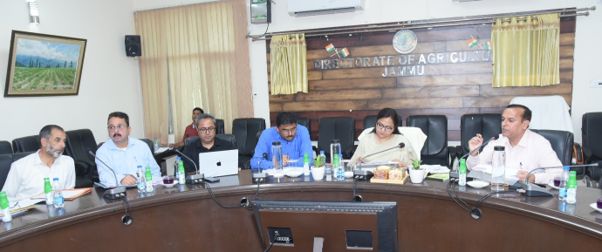 Nitu Gupta reviews implementation of agriculture, allied sector schemes in Jammu Division