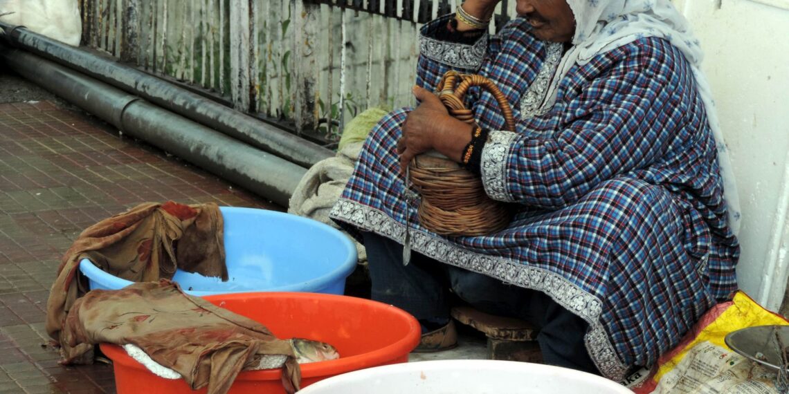 In Pictures- Rains lashes plains, upper reaches experiences snowfall in Kashmir