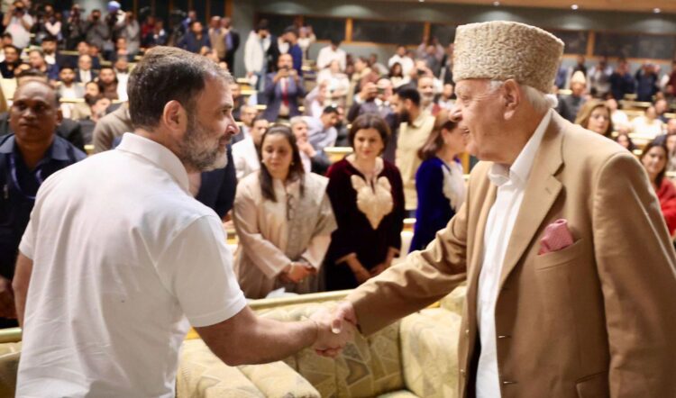 Omar Abdullah swearing in ceremony, in Srinagar