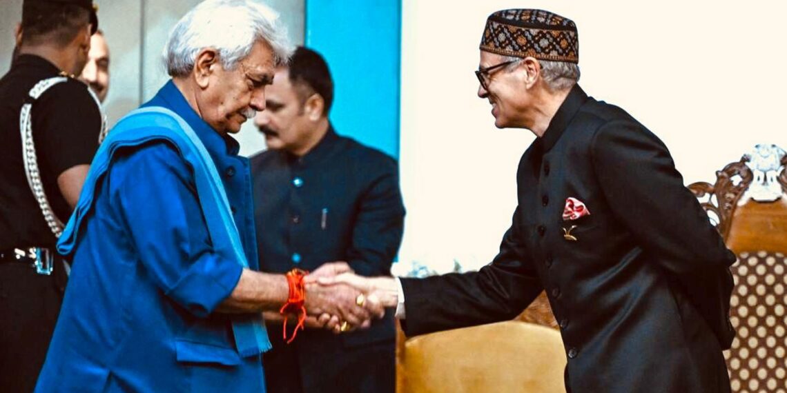 Omar Abdullah swearing in ceremony, in Srinagar