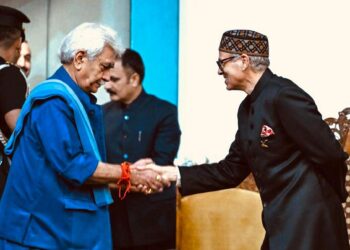 Omar Abdullah swearing in ceremony, in Srinagar