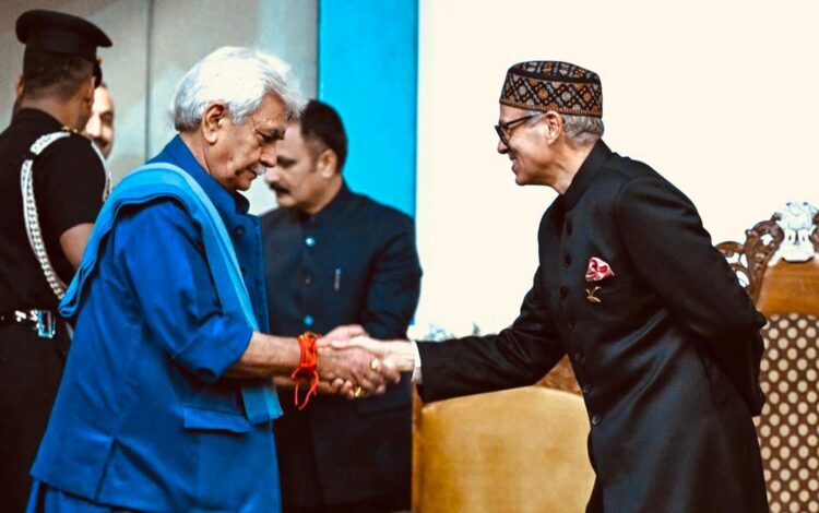 Omar Abdullah swearing in ceremony, in Srinagar