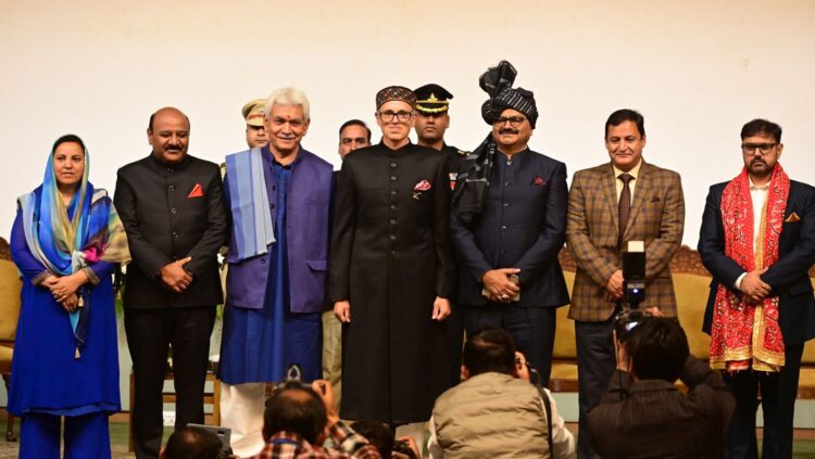 Omar Abdullah swearing in ceremony, in Srinagar