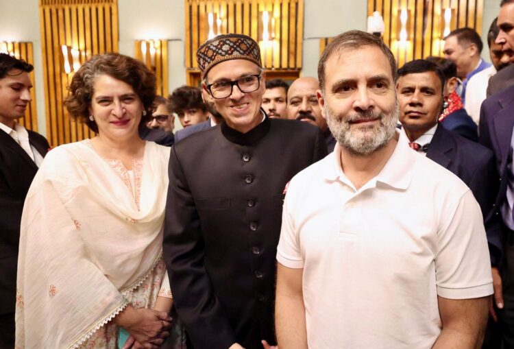 Omar Abdullah swearing in ceremony, in Srinagar