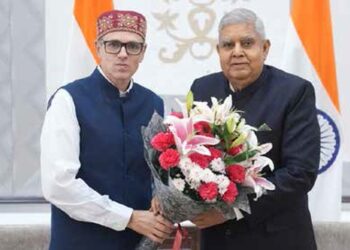 CM Omar Meets VP Jagdeep Dhankhar In New Delhi