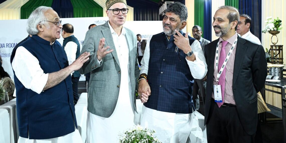 Omar Abdullah meets Karnataka CM DK Shivakumar in Bengaluru, congratulates him on assuming office