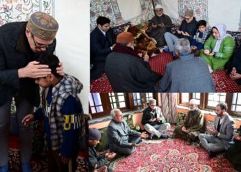 CM Omar visits families of Nowgam Blast victims in Kulgam, Tral