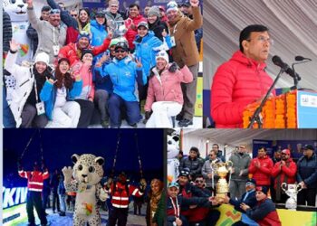 Omar Decorates Snow With Skiing At 5th Khelo India Winter Games At Gulmarg