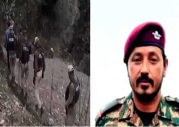 One JCO killed and three army personnel injured in an gunfight in Kishtwar