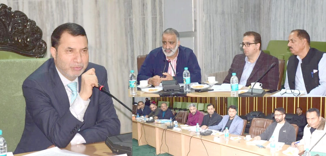 Farooq Shah chairs meeting of Committee on Petitions