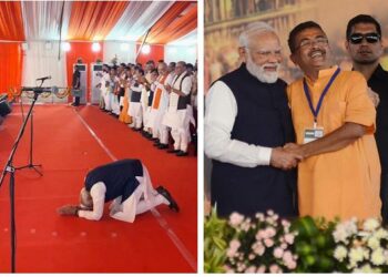 PM Modi Bows to ‘Jana Shakti’ as BJP Clinches Bengal First, Adhikari takes oath as CM