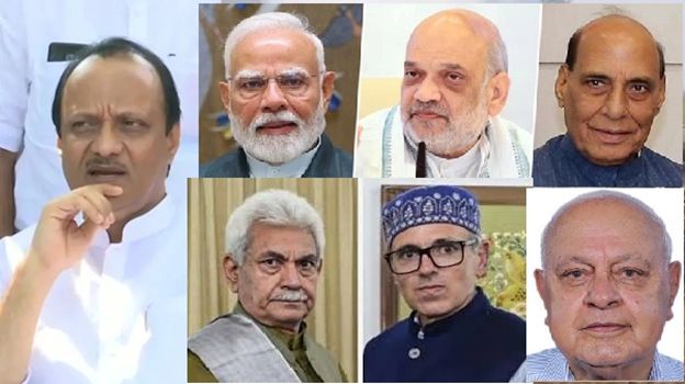 PM Modi, HM Amit Shah, DM Rajnath, LG Sinha, J&K CM Omar, others condole Maha Dy CM Ajit Pawar’s demise
