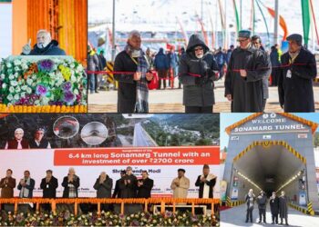 PM Modi Inaugurates Sonamarg tunnel, Says “it is milestone in J&K’s connectivity