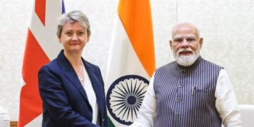 PM Modi, UK Foreign Secretary Cooper Review Growing India-UK Partnership
