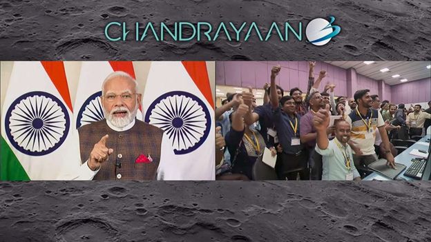 PM Modi addresses ISRO heroes, declares Aug 23 as National Space Day