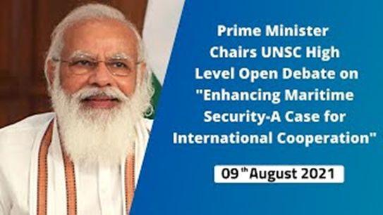 PM Modi chairs UNSC open debate on maritime security, outlines five principles