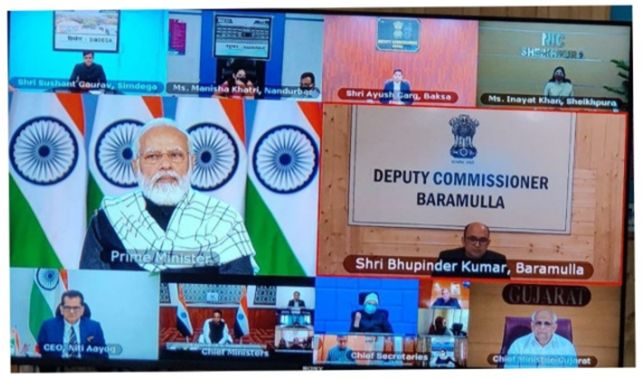 PM Modi convenes virtual interaction with DCs of 5 Aspirational Distts