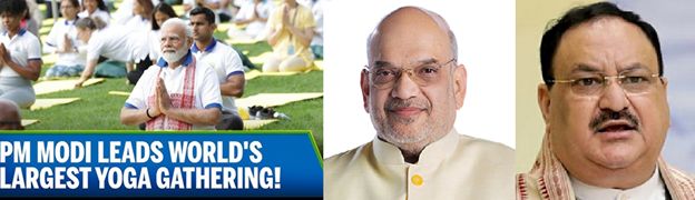 PM Modi leads world’s largest ever Yoga gathering of 3 lakh citizens