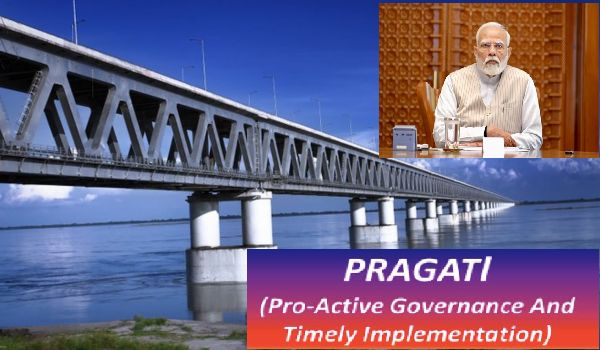 PM Modi’s PRAGAT Flagship Platform Revived, Delivered India’s Longest Rail-Cum-Road Bridge