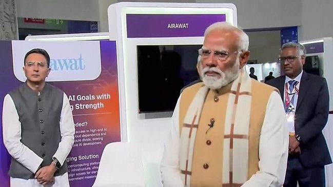 PM kicks off India AI summit, visits startup stalls on opening day