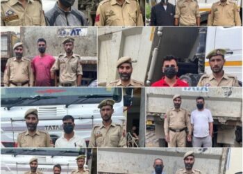 8 vehicles seized for illegal extraction & transportation of minerals in Kulgam,8 accused also held: Police