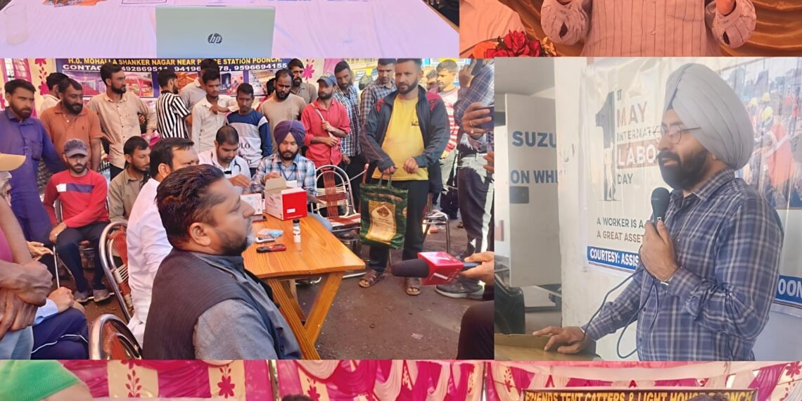 Int’l Workers’ Day: Labour Deptt organises awareness camps, welfare activities in Poonch