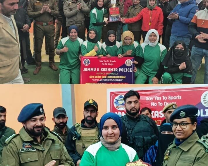 Police organises volleyball tournament under Civic Action Prog in Handwara   