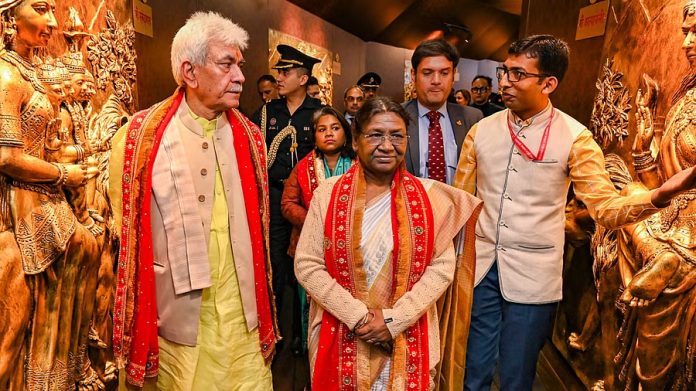 President Murmu Visits Vaishno Devi; Inaugurates Skywalk, Remodelled Parvati Bhawan