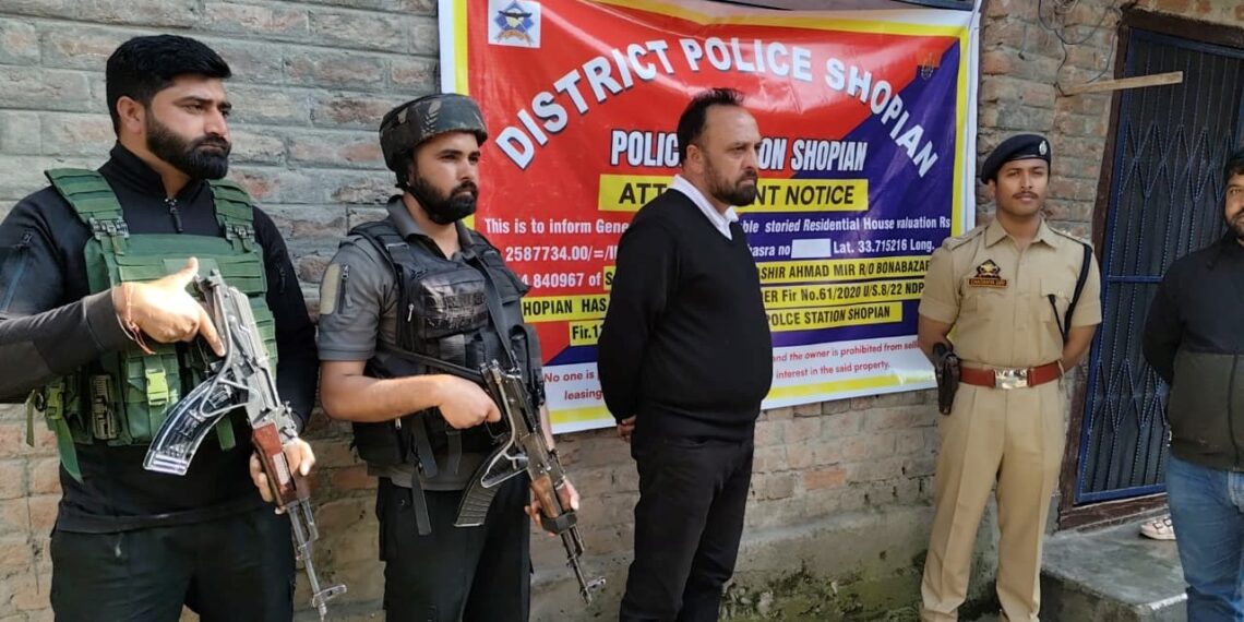 Properties worth ₹2.25 Cr frozen in Anantnag drug cases: Police