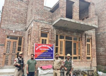 Drug peddler’s property worth ₹1.2 Cr attached in Srinagar: Police