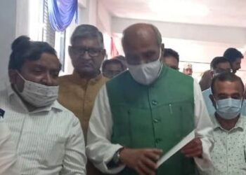 Parliamentary Standing Committee visits multi level car parking building Anantnag
