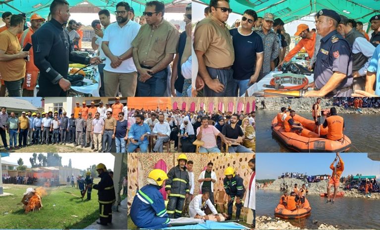 Physical Mock Exercise on GLOF Disaster held in Kulgam