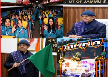 Lieutenant Governor flags off J&K’s UT Contingent for 29th National Youth Festival-Viksit Bharat Young Leaders’ Dialogue-2026