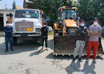 4 arrested, 2 vehicles seized for Illegal extraction ,transportation of minerals in Budgam : Police