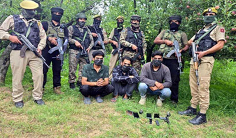 Police, Army, CRPF arrest LeT associates