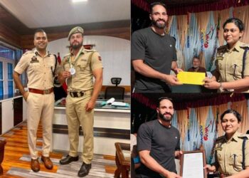 Police personnel earns silver medal in Judo at All-India Police Games