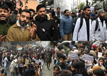 Protest against reservation policy, JK CM meets students