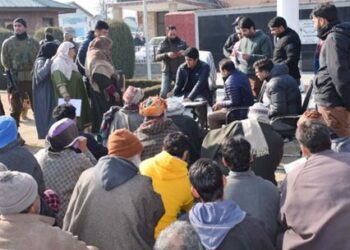 DC Pulwama holds open air Public Grievance Redressal camp within office premises