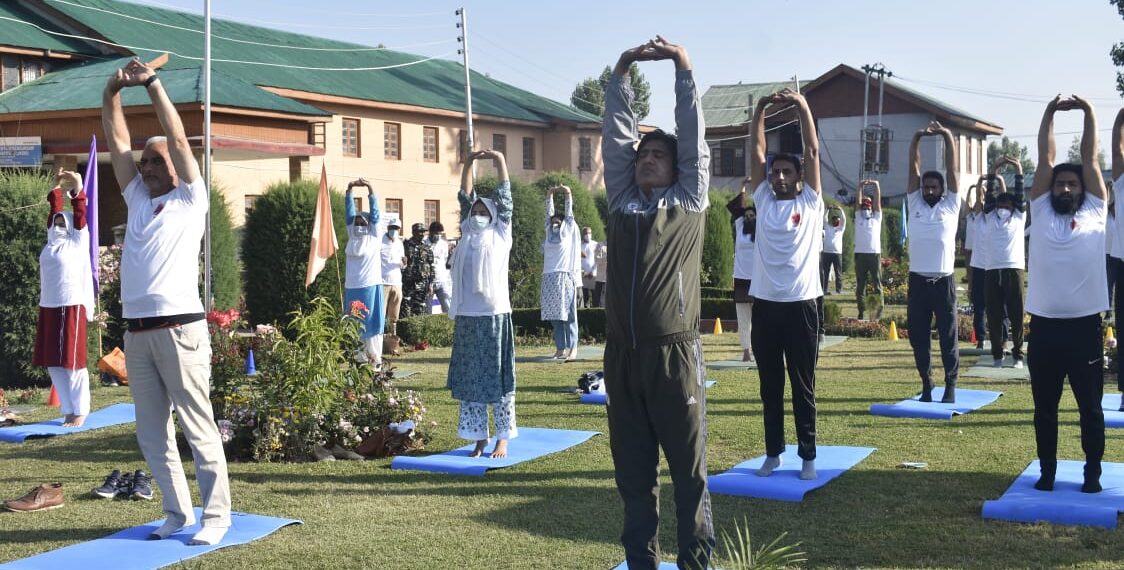 ISM Directorate celebrates 7th International Yoga Day at Unani Hospital Shalteng